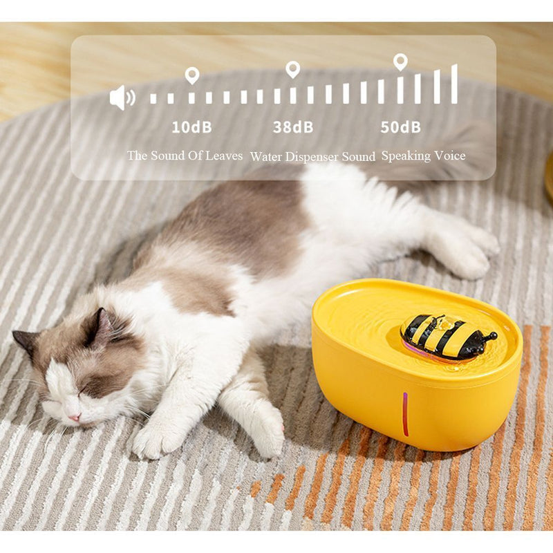 Water 2L Pet Water Dispenser Drinking Bowl Water Fountain Drinking Cat/Dog