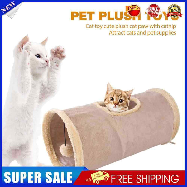 Pets Cat Toys Kitten Channel Funny Kitten Playing Tube Balls Collapsible Crinkle