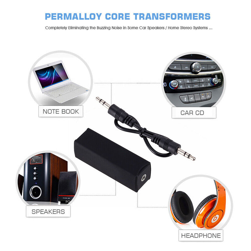 Ground Loop Noise Isolator Anti-interference 3.5mm Sound Cancelling Reducer