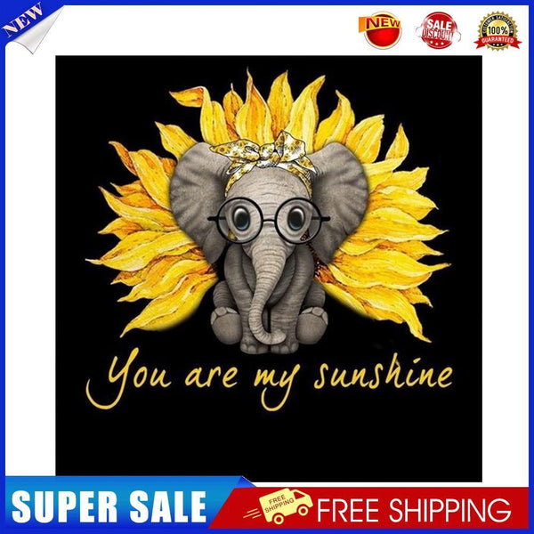 DIY Full Round Drill Diamond Painting 5D Sunflower Elephant Poster Kit