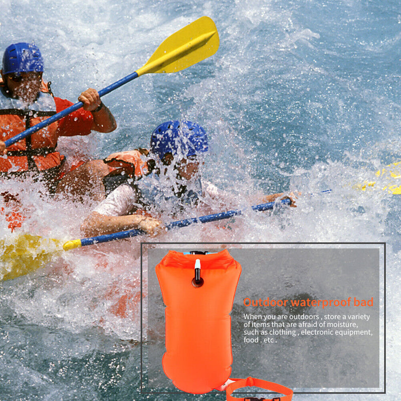 Outdoor Safety Swimming Buoy PVC Waterproof Lifebelt Storage Bag for Camping
