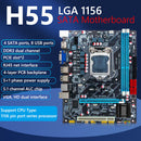 Gaming PC Accessory Desktop Computer H55 DDR3 for LGA 1156/i3/i5/i7