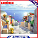 Full Embroidery Stamped Santorini 11CT Needlework DIY Cross Stitch Kits Decor