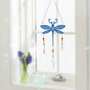 DIY Diamond Painting Light Catcher Hanging Crystal Wind Chime (Dragonfly) Newly