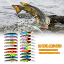 20pcs Minnow 8g 9.5cm 9cm Lures Crankbait Artificial Wobbler Fishing Bait Newly