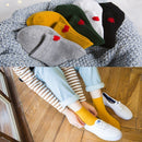 Ankle Socks Solid Color Korea Japanese Style Love Heart Cotton Sock Women Socks