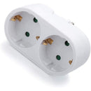 German Converter 1 to 2 Way European Conversion Plug Socket Adapter EU Standard