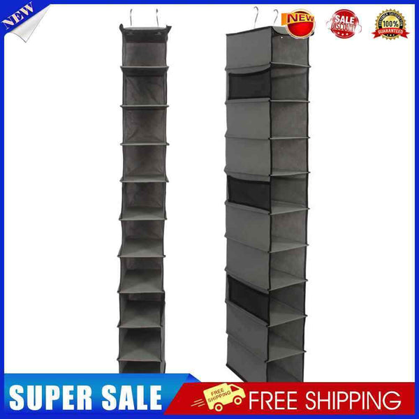 Portable Cabinet Clothes Organizer Hanging Bedroom Household Fabric Bag Pocket