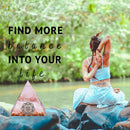 Crystal Pyramid Healing Energy Meditation Crystals Home Office Decor (D) Newly