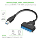 5Gbps USB 3.0 to SATA Cable for 2.5 inch HDD SSD Hard Disk External Power Cord