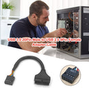 15cm USB 3.0 to USB 2.0 Wire 20 Pin Male to 9 Pin Female Adapter Cable