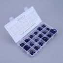 265pcs Assortment Kit Car HNBR Air Conditioning O Ring Seals Set(Purple) Newly