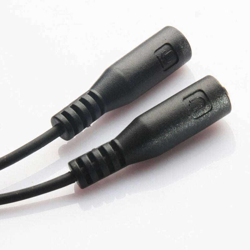 3.5mm Stereo Audio Join (Male, 2 Female) Mic Y Splitter Cable