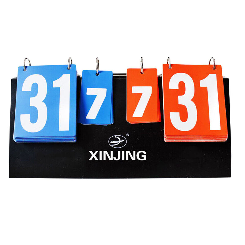 00 00 ~ 99 Flip Scoreboard 4 Digit Volleyball Football Basketball Plastic Score