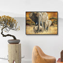 Home Decoration Grassland Elephant DIY Full Round Drill Diamond Painting Kit