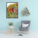 DIY Cottage Printed Cross Stitch Partial Embroidery 14CT Stamped Home Needlework