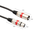 Chidjon 10pcs 3Pin 5.9ft DMX Stage DJ Light Cable Male to Female XLR Connector A