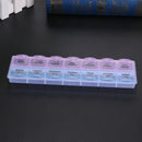 2Row 14Grid Portable Medicine Box Holder Storage Container Pill Case