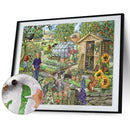 DIY Oil Paint By Number Town Scenery Canvas Artwork Living Room Hand Paint Decor