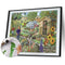 DIY Oil Paint By Number Town Scenery Canvas Artwork Living Room Hand Paint Decor
