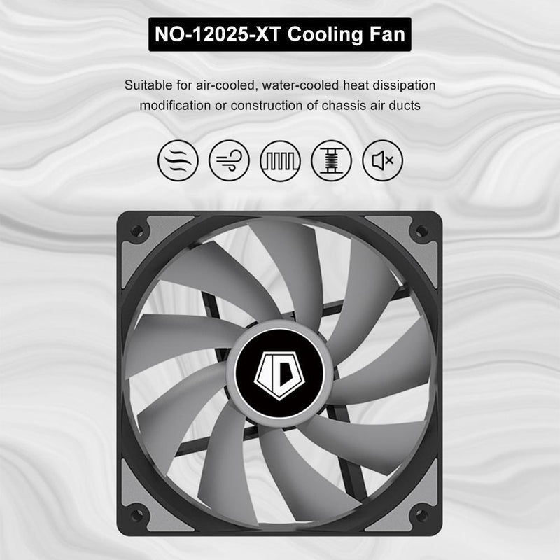 ID-COOLING 120mm CPU Cooler DC 12V 1800RPM PC Case Radiator Air Cooling Fan