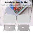 For N64 Cart Shell Game Console Cases Replacement (US Transparent White)