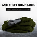 Security Anti-theft Lock Electric Scooter Mountain Bike Chain Locks (Green)
