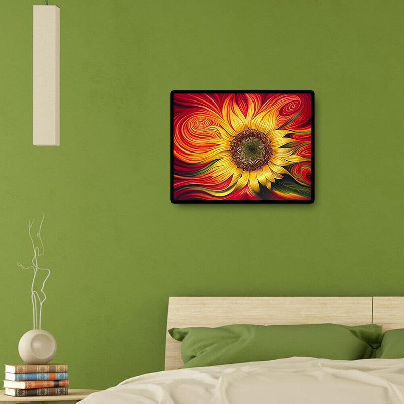 DIY Embroidery Needlework Craft Enthusiastic Sunflower Mosaic Diamond Paint