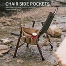 ShineTrip Camping Chair Side Bag Canvas Kermit Chair Armrest Storage Bags Pou