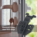 Aluminum Frame Glass Door Hinge Hydraulic Damping Buffer Cabinet Door Hinge