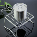 Outdoor Camping Stove Barbeque Grill Stand Mini Backpacking Bracket for Pic