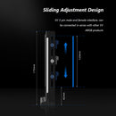 COOLMOON CM-GH2 Graphics Card Bracket Vertical 5V ARGB GPU Holder (Black) Newly