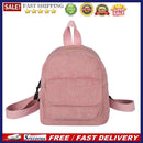 Fashion Women Mini Backpack Corduroy Solid Small Backpacks Simple Retro Rucksack