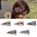 Rhinestone Geometric Barrette Crystal Hair Clips Hairgrip Triangle Hairpins