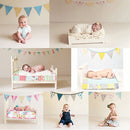 12 Flags 3.2m Cotton Pennant For Party Wedding Pennant  Decor Coffee