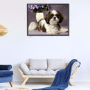 5D DIY Diamond Painting Puppy Full Drill Rhinestone Mosaic Art Picture Craft