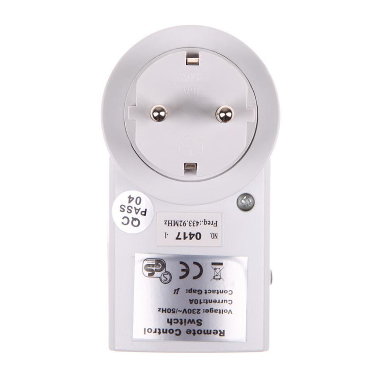 EU 1 Pack Wireless Remote Control Outlet Light Switch Plug Socket  Newly