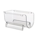 1x Pantry Fridge Stackable Plastic Wine Rack Holder Clear Wine Bottle Organizers