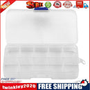 10 Slots Portabel Plastic Fishing Lure Hook Tackle Box Tool Storage Case