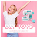 Mini Electric Sewing Machine Set Household Play House Toys for Girl Home Playing