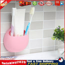 Toothbrush Holder Suction Cup Organizer Bathroom Kitchen Storage Tool Pink Newly