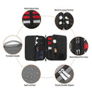 Portable Watch Band Organizer Storage Bag USB Cable Travel Handbag (Grey) Newly