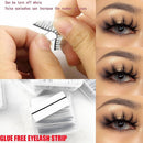 Self-adhesive Hypoallergenic Eye Makeup Tools Glue-free False Eyelashes Strip
