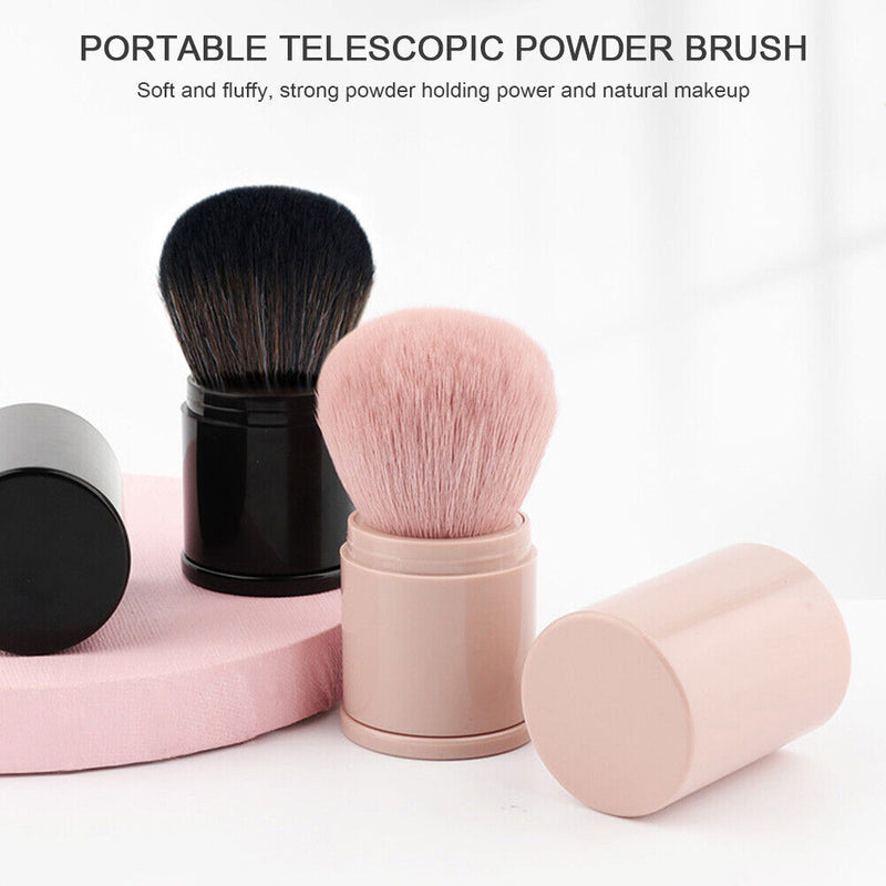 1pcs Portable Retractable Face Eyes Powder Foundation Large Loose Makeup Br