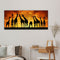 Giraffes at Sunset Oil Paint By Numbers Kits DIY Handpainted on Canvas Art
