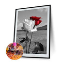 Diamond Painting 5D DIY Black Red Rose Full Round Drill Rhinestone Picture Newly