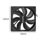 120mm 4 Pin PC Computer Case Cooling CPU Cooler Fan DC 12V Silent Radiator