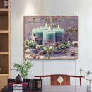 Oil Paint By Numbers Candle Frameless Picture Craft Kit for Home Living Room