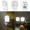 White LED Plug In Sensor Light PIR Motion Hallway Socket Lamps Night Lamp