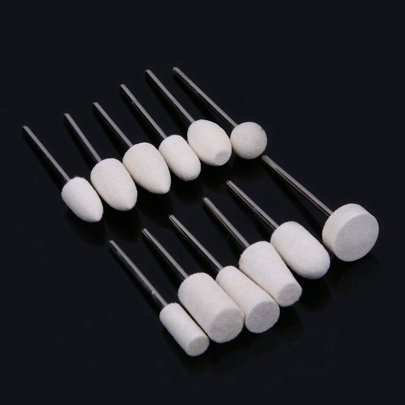 Wool Nail Grinding Head Electric Mnicure Nail Drill Replacement File